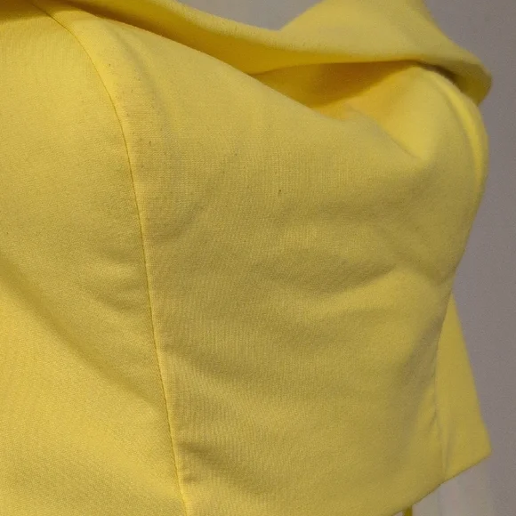 La Femme Strapless Yellow Gown - Picture 3 of 5